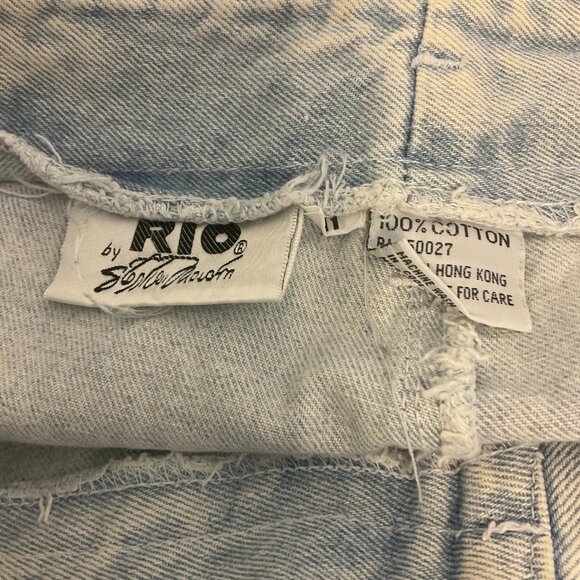 Vintage 80s Rio by Stephen Mardon Mom Jeans 11 Light Acid Wash Blue Tapered Leg - Picture 11 of 11